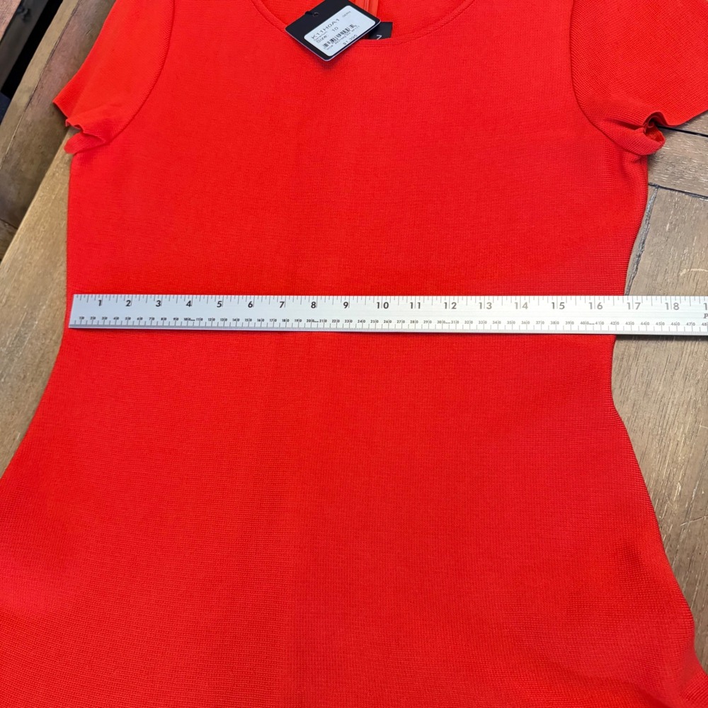 St. John‎ Geranium Red Knit Fit & Flare Dress Women Size 10 K11H0A1 NEW $1,395 - Picture 16 of 16